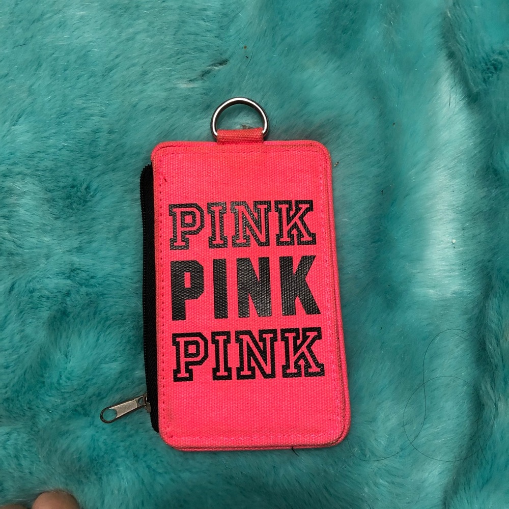 Coin and card holders with lanyard attachment